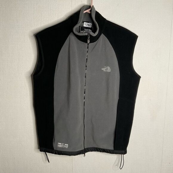 The North Face Goretex‎ Windstopper Yellow Men's Large Fleece Vest VTG 90's - Picture 1 of 10